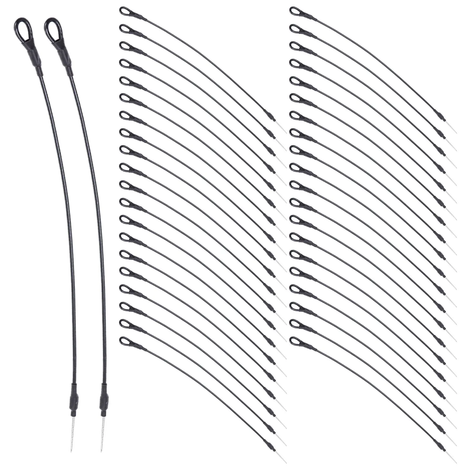 

50pcs Security Lanyard Wire Loop To Pin For Clothing Anti-Theft Tag Fastener Retail Store Supermarket Use Cable Zip Tie Lanyard