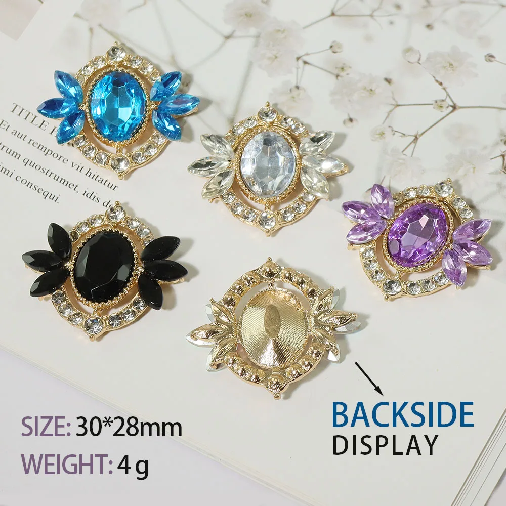 SKYE CIEL 30*28mm Golden Acrylic Hollow Pearl Jewelry DIY Hair Clip Earrings Bag Accessories for Clothing