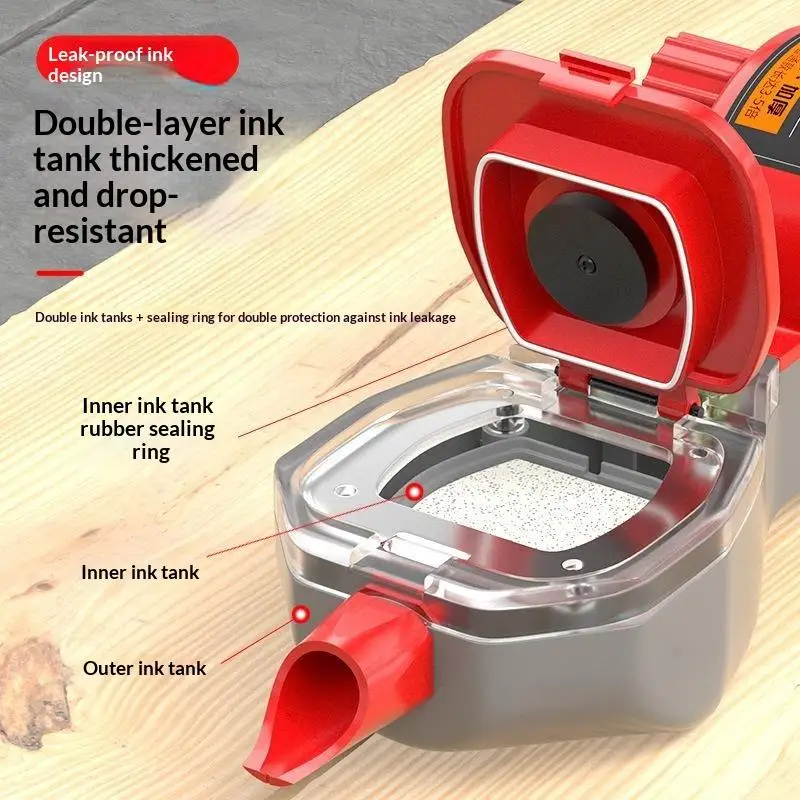 (Ce14)Manual/Automatic Line Marker For Carpentry Leakproof Inks Sealing Technology Woodworking Scribing Tool