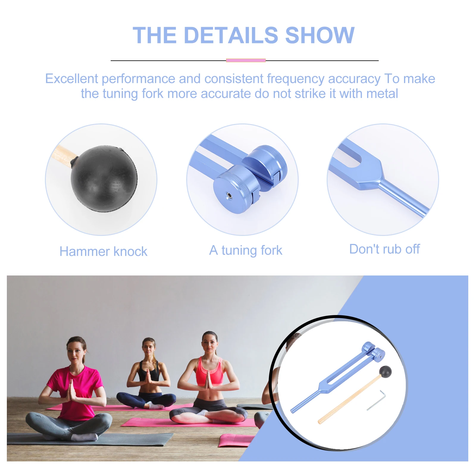 

Big Tone Fork Tunning Forks Sound Therapy Instruments Resonance Tuning Multipurpose Practical Ear