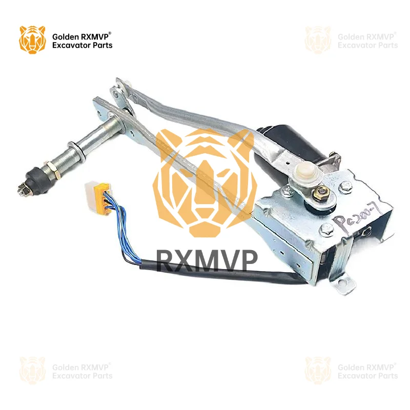 For Komatsu Pc200/300-7 Wiper Motor Pc220/350/360-7 Wiper Motor Assembly Wiper Arm Excavator Accessories