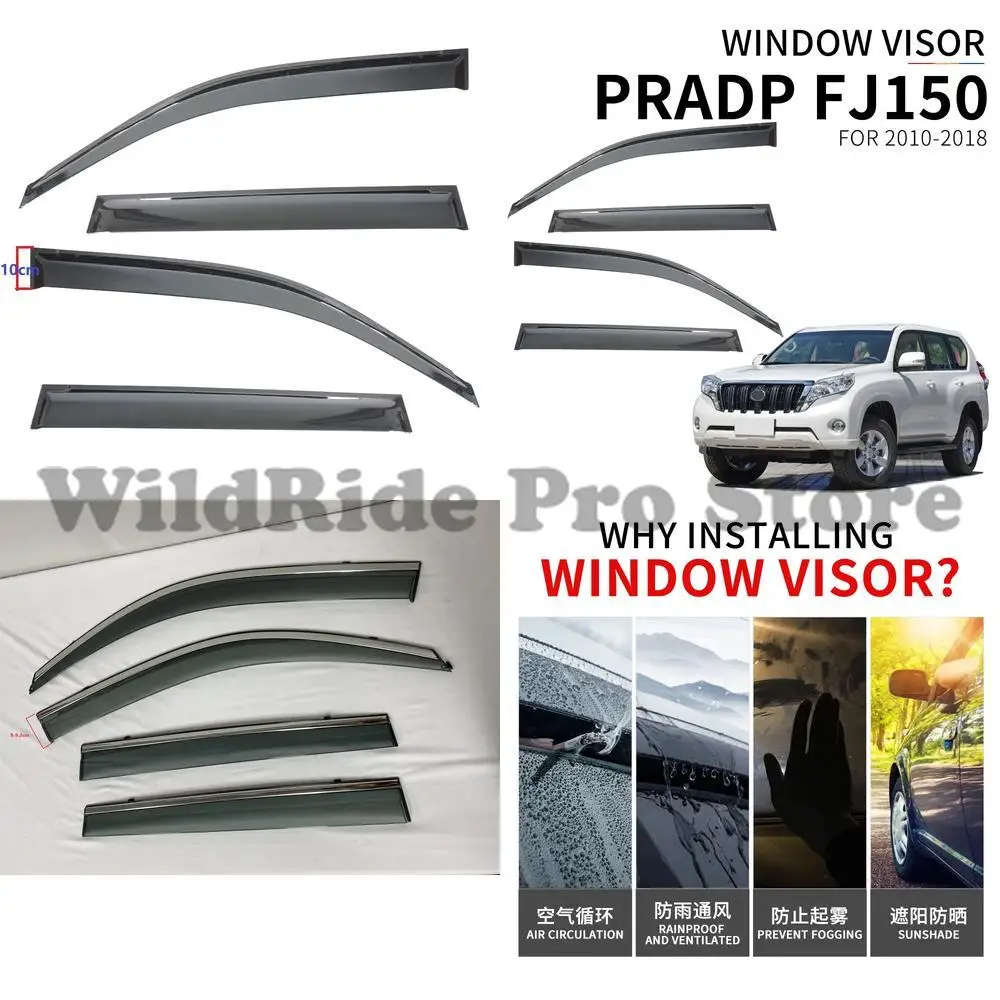 1 set wholesale car accessories computer for Toyota Prado FJ 150 2010 2018 plus high quality stainless steel sun visor