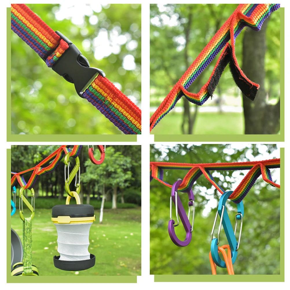 

Camper Accessories Tent Lanyard Clothesline Portable Drying Rope Travel Camping