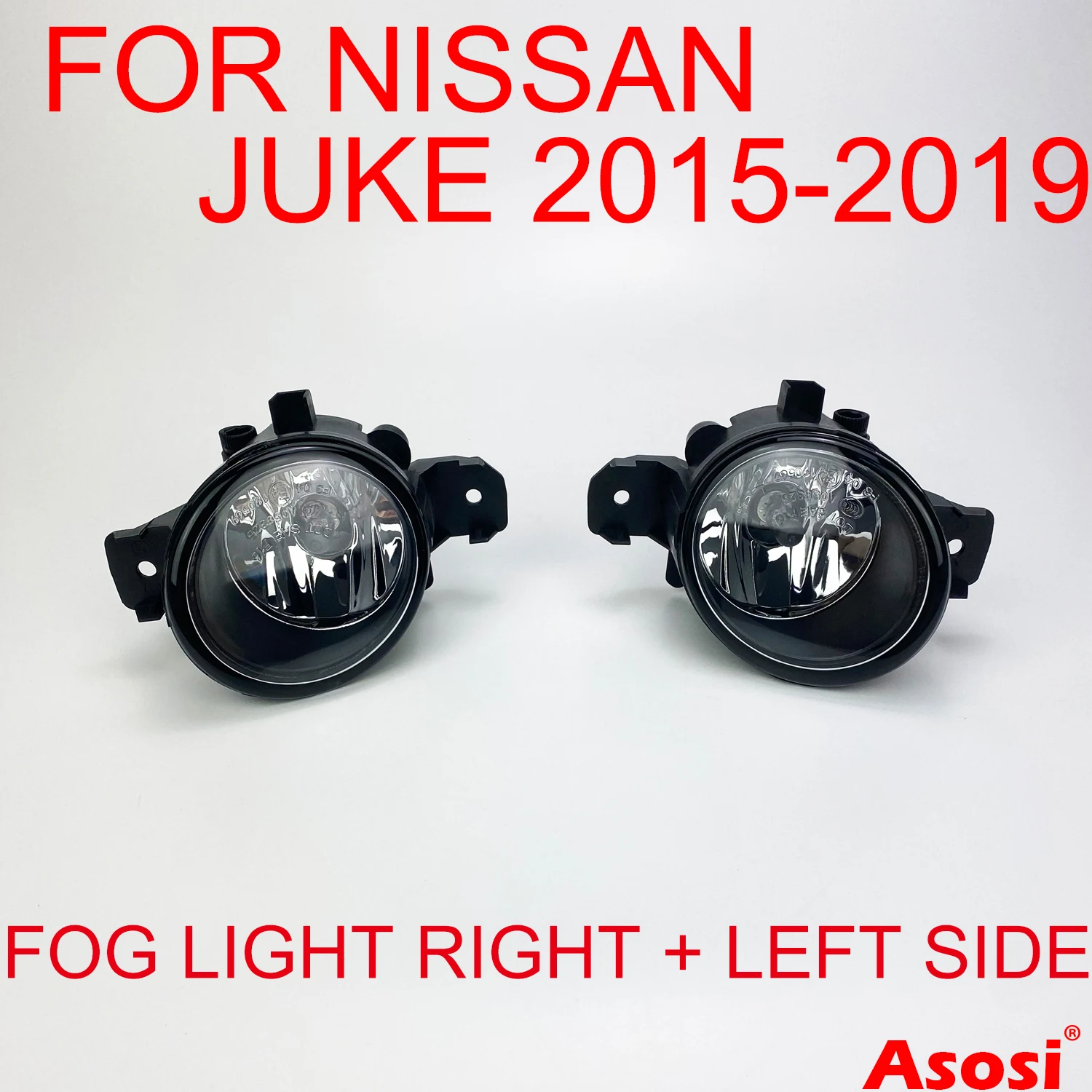 Front Bumper Fog Lights For Nissan Juke 2015 2016 2017 2018 2019 Passenger & Driver Side Clear Glass Lens H11 Bulb