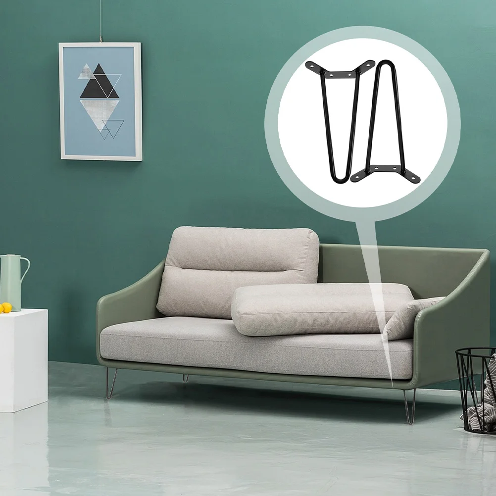 4 szt. Nóżki do stołu typu hairpin, metalowe nogi do stołu, prostota designu, stabilne podparcie do biurka, ławki, mebli, stolika kawowego