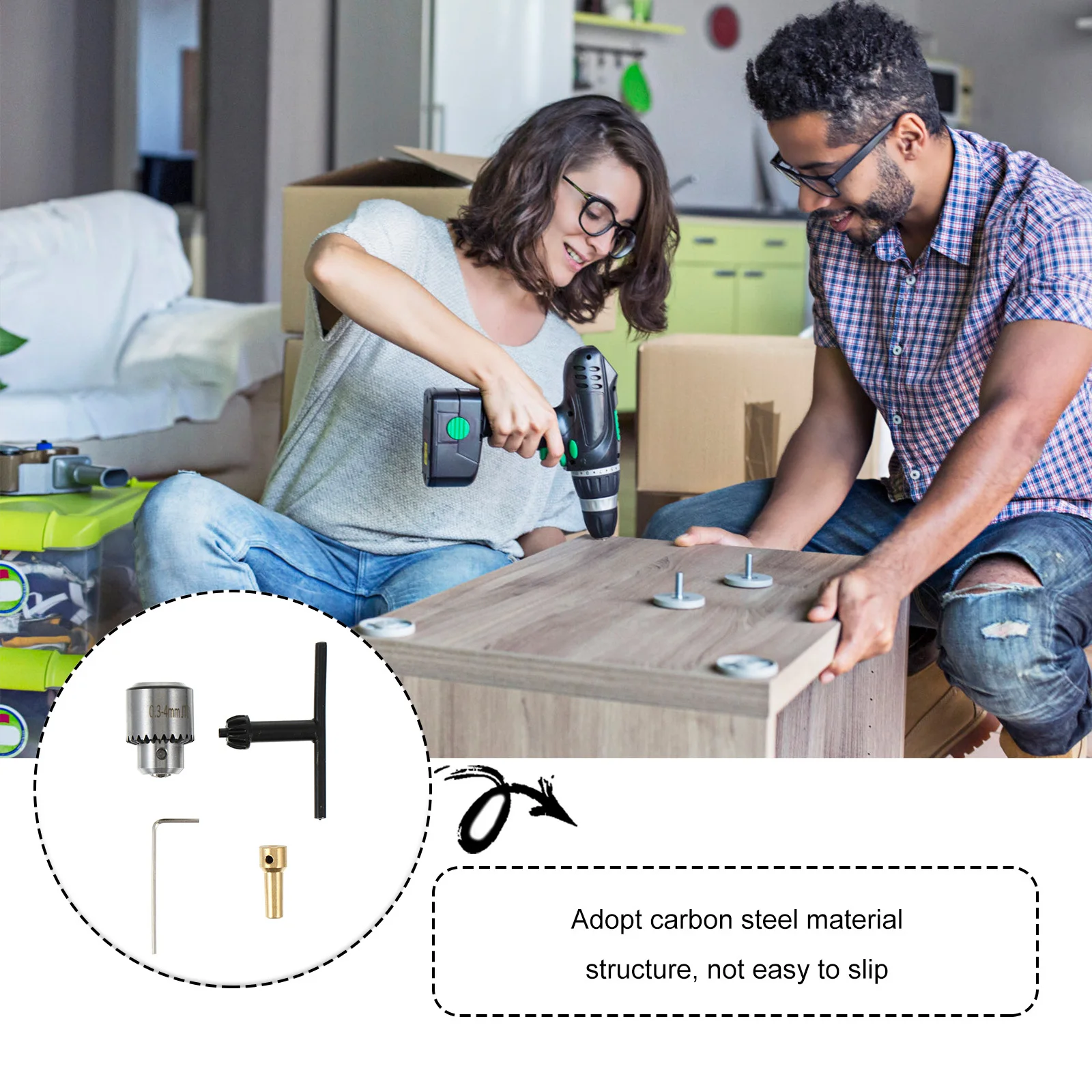 1 مجموعة الحفر تشاك 3-4 مللي متر لقط المدى الكربون الصلب رمح ربط قضيب الحفر الكهربائية مخرطة شنيور يعمل بالبطارية #6