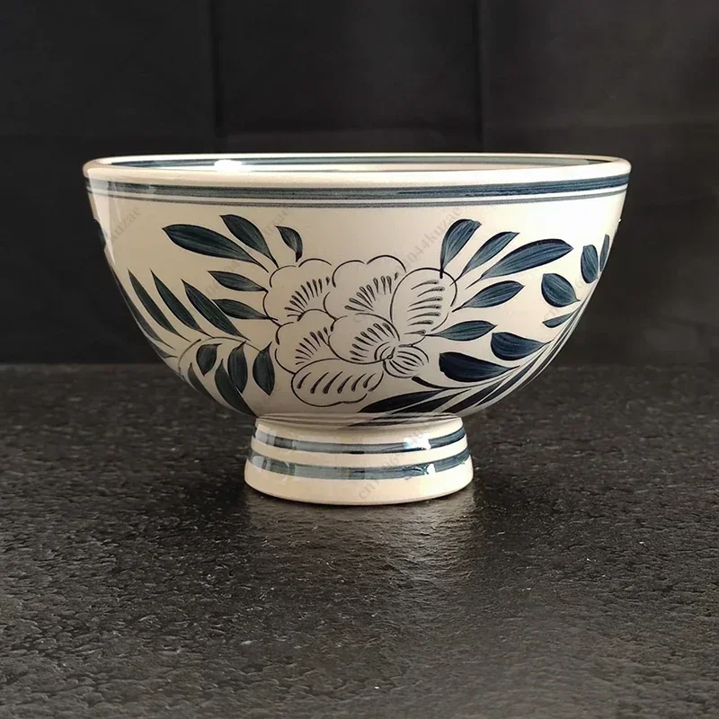 FMT Ceramic Shaanxi Big Old Youpo Noodle Ramen Bowl Large Underglaze Chinese Retro Bowl