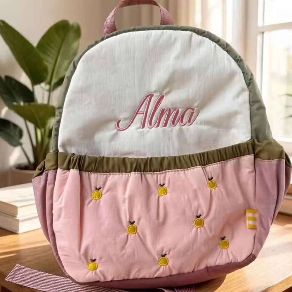 Free Delivery Children's Bag, Custom With Any Name Baby Backpack , Personalized Children's Snack Bag, Embroidered Toddler Bag