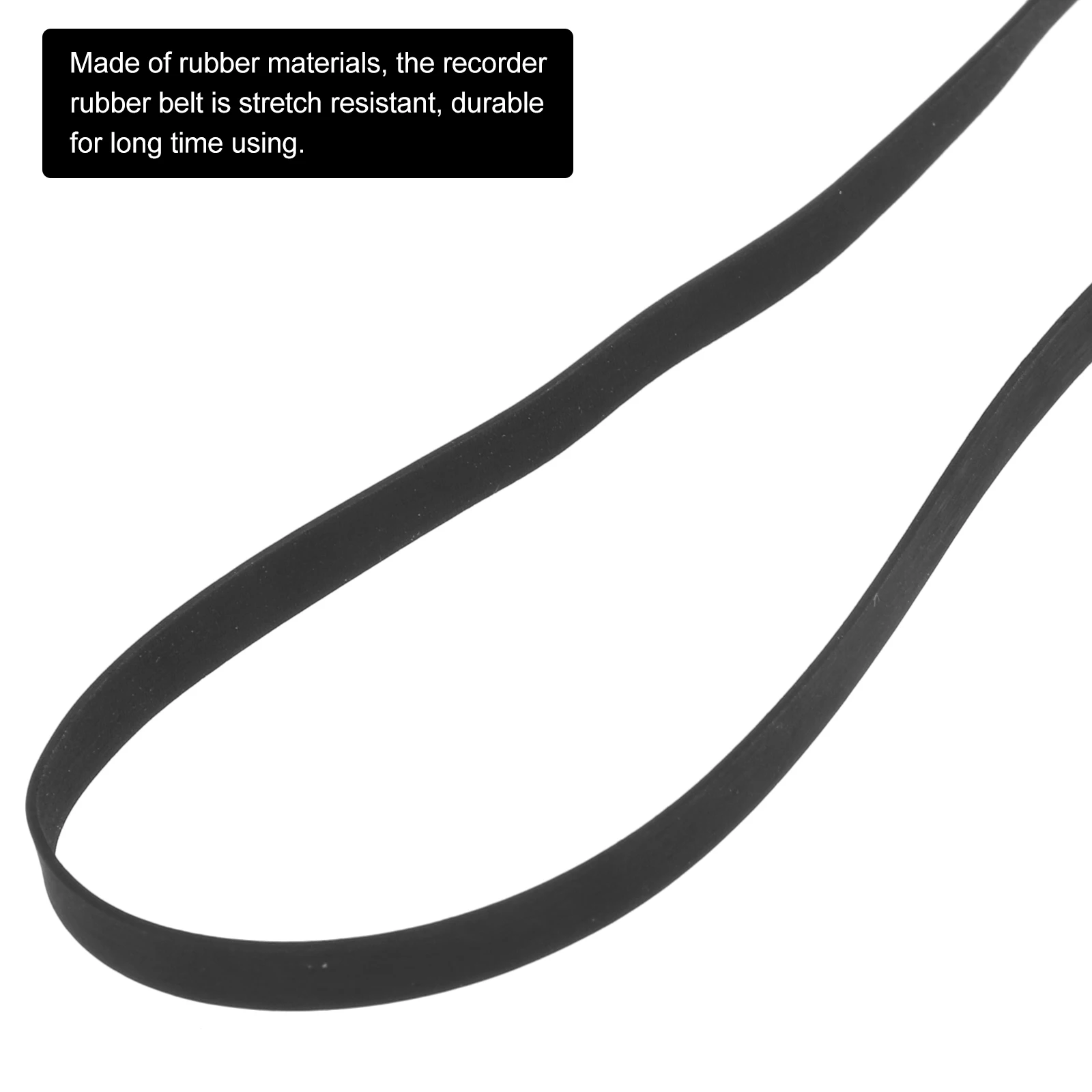

Rubber Cassette 201mm Length 5mm Width Replacement Vinyl Phonograph Electric Player Belts Cassette Recorder Drive Belts DJs