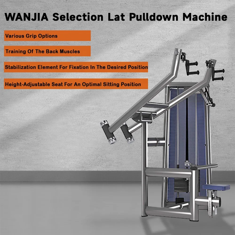 Commercial Fitness Equipment Front Lat Pulldown Machine Lateral Pull Down Machine Pin Loaded Equipment