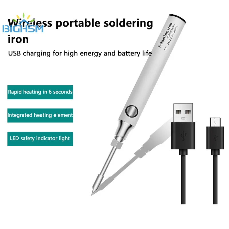 Wireless Charging Electric Soldering Iron Solder Iron 5V Convenient Low Voltage Electric Soldering Pen Household Tools