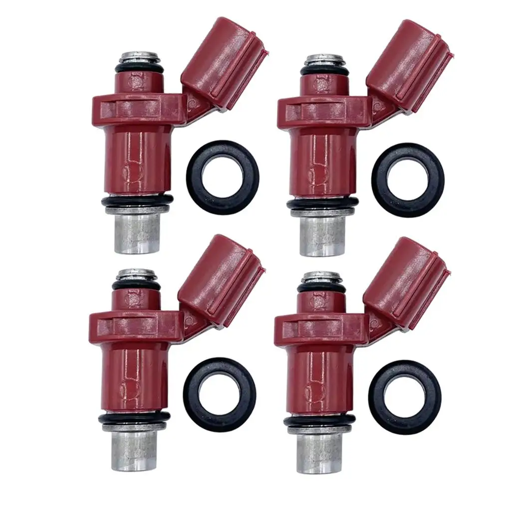 4x Fuel Injector Nozzle 67610000 Direct Replace Accessories Repair kit Hole Spare Parts Fits for Outboard 90HP F90