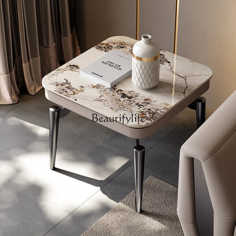 Italian light luxury square corner few modern creative living room sofa edge few