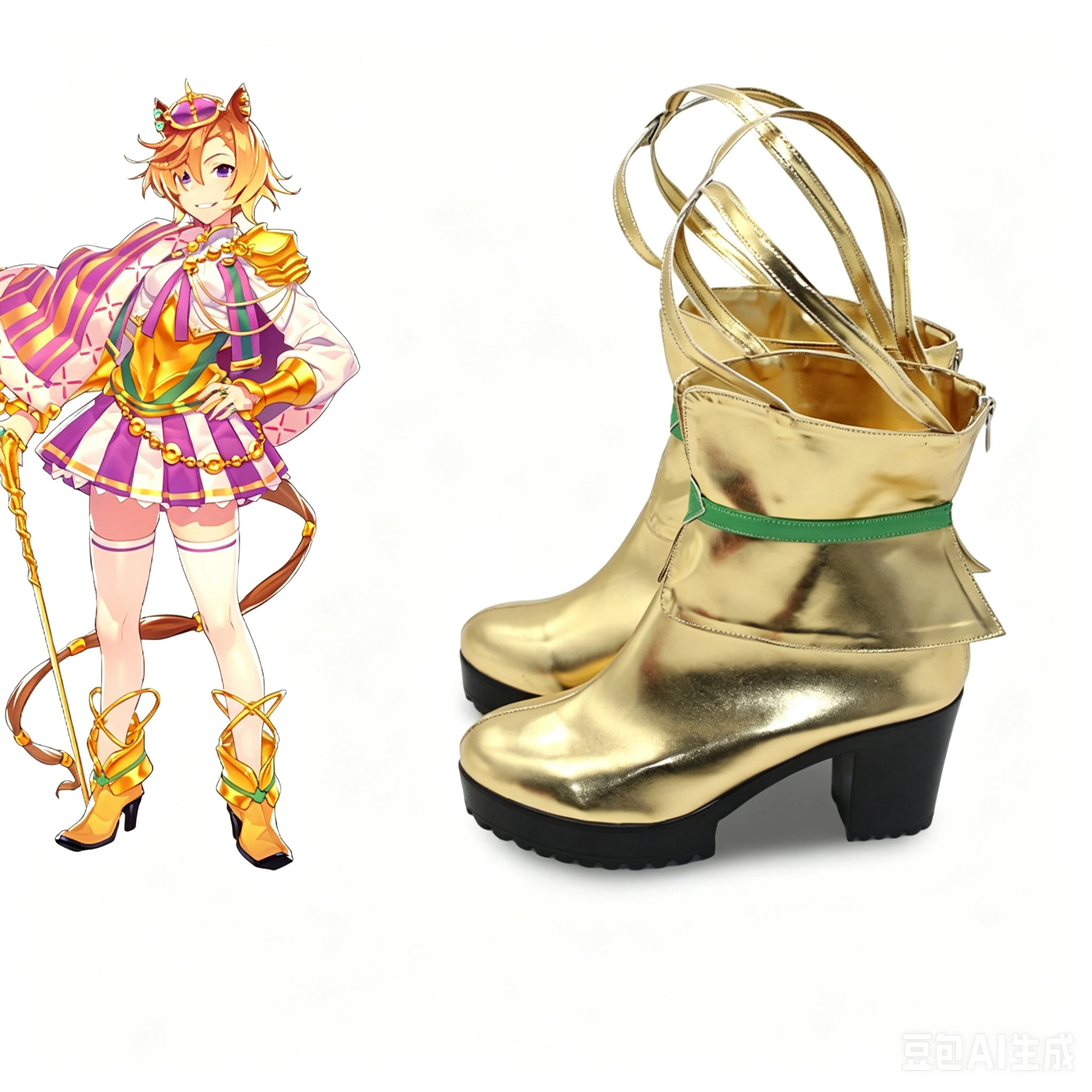 Game Umamusume Pretty Derby T.M. Opera O Cosplay Shoes Boots For Anime Hallowmas Party Adult Women Men