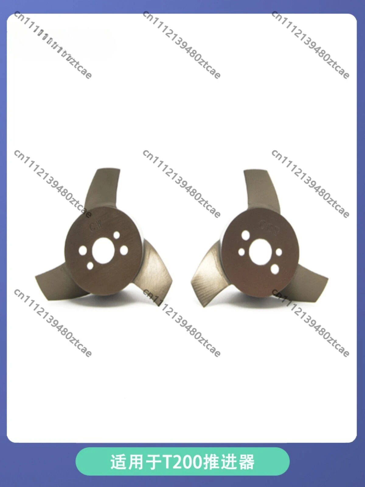 CNC Hard Oxidation Aluminum Alloy Metal Propeller Blade Compatible With T200 Underwater Thruster Replacement Spare Blade