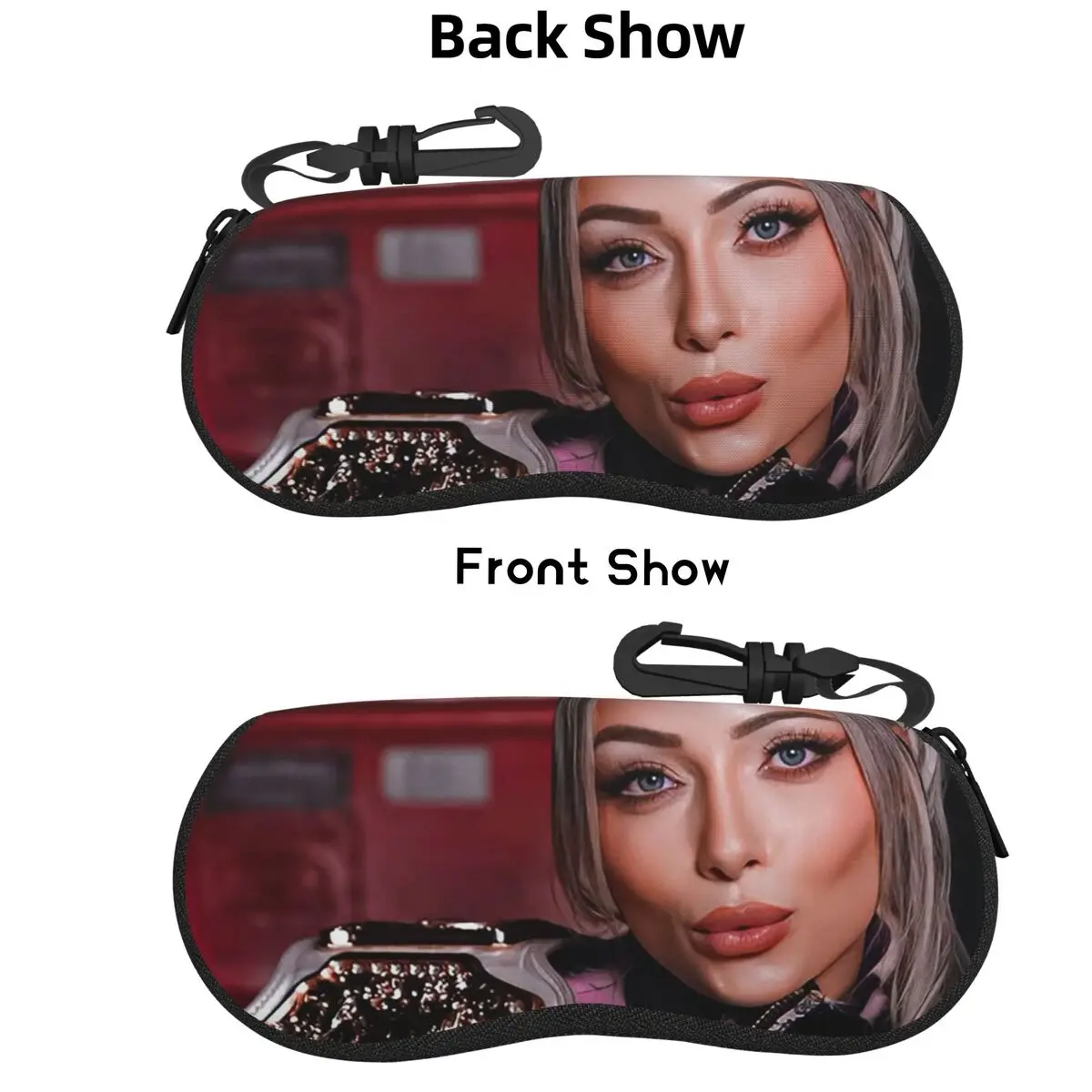

Liv Morgan Shell Glasses Case Protective Sunglasses Box Women Men Soft Eyeglass Bag Pouch