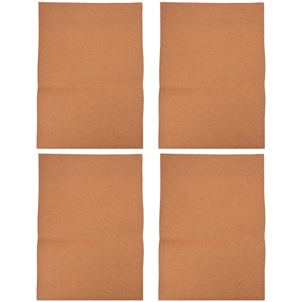 

4pcs Cork Roll Liner High Density Shock Absorption Moisture Proof Drawer Shelf Closet Fridge Dresser Organizer Non Slip Pad