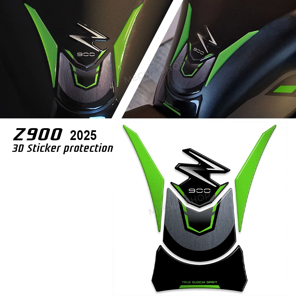 

For z900se 2025 Z 900 SE Accessories Motorcycle Fuel tank protection pad 3D Resin Tank Pad Stickers