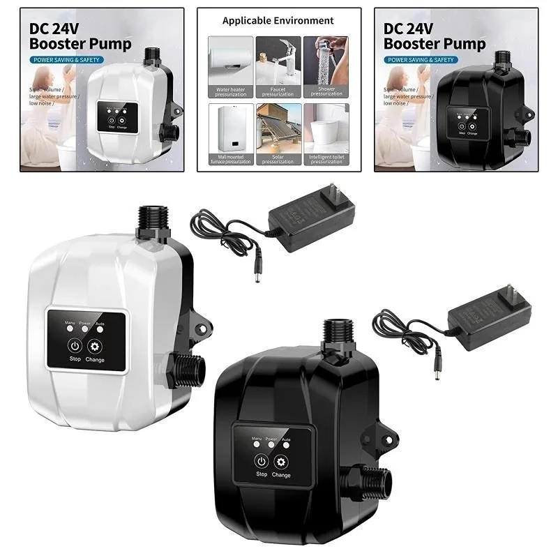 Cross-border US Standard 110V220v Household Booster Pump Automatic Silent Pump DC24V Water Heater Small Booster Pump