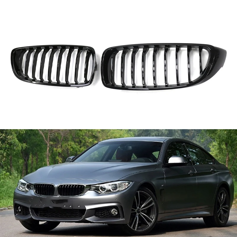 

Car Front Bumper Grille Racing Grill Grilles For BMW 4 Series F32 F33 F36 M3 F80 M4 F82 13-18 Glossy Black Grilles Accessories