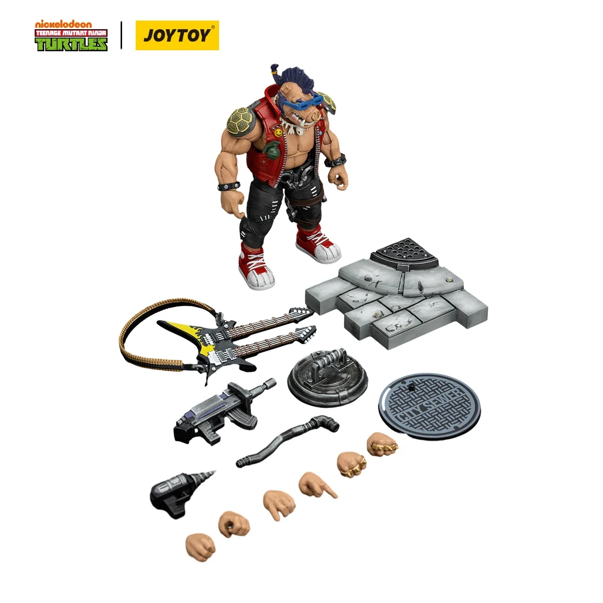 在庫あり】JOYTOY TMNT ミュータント・タートルズ ビーブップ ロック