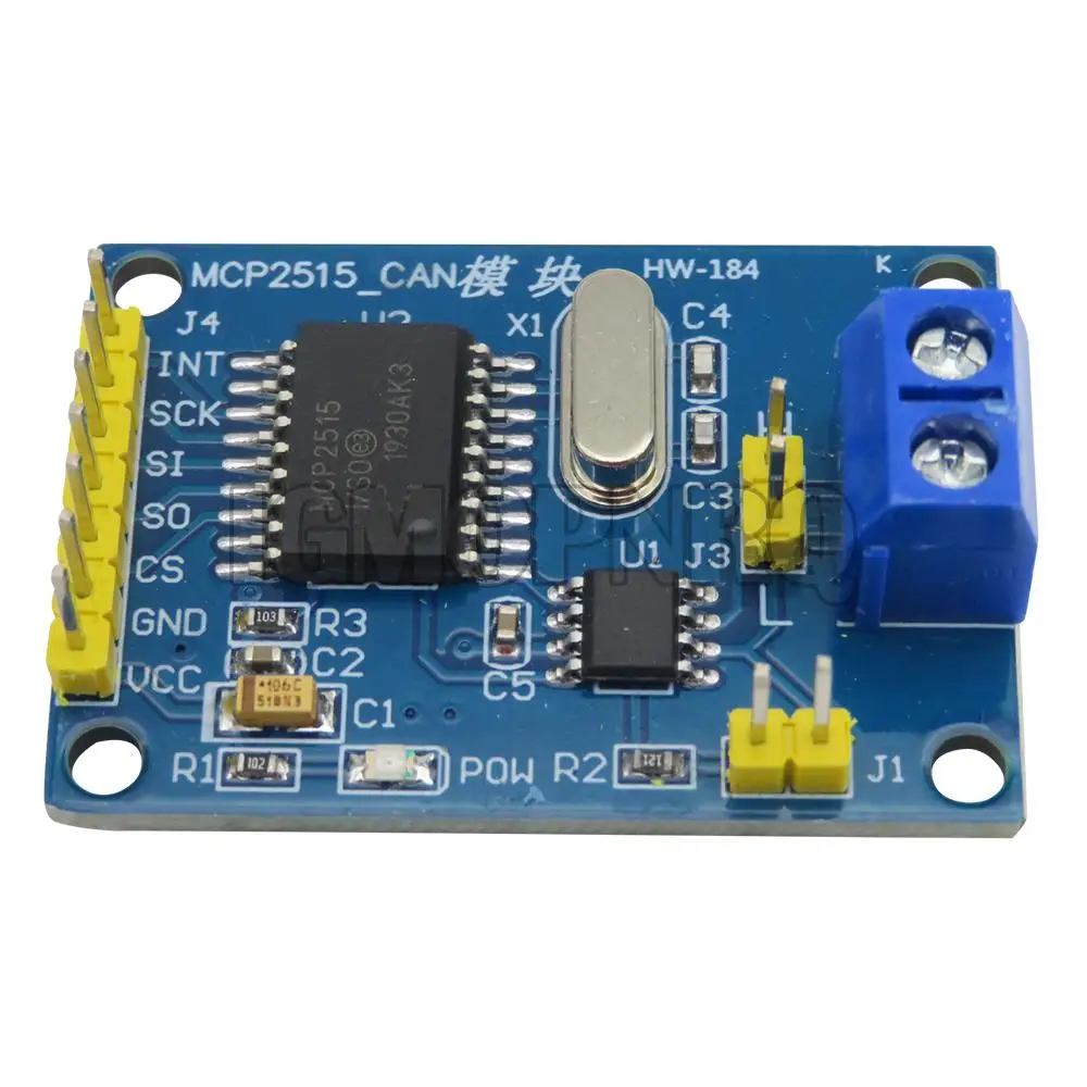 PUMUDDSY MCP2515 5V CAN Bus Module TJA1050 Receiver SPI For Arduino Diy Kit MCU ARM Controller