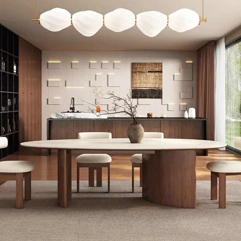 Keep Kitchen Tables Luxury Tall Modern Nordic Style Dining Tables Rectangle WarmTavolo Rotondo Pranzo Dining Room Furniture