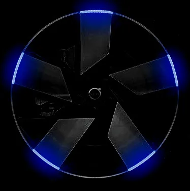 Car Wheel Hub Reflective Stripes Sticker Driving Safety Tire Decor Warning Sticker Automobile Trunk Reflective Tape Car  Sticker