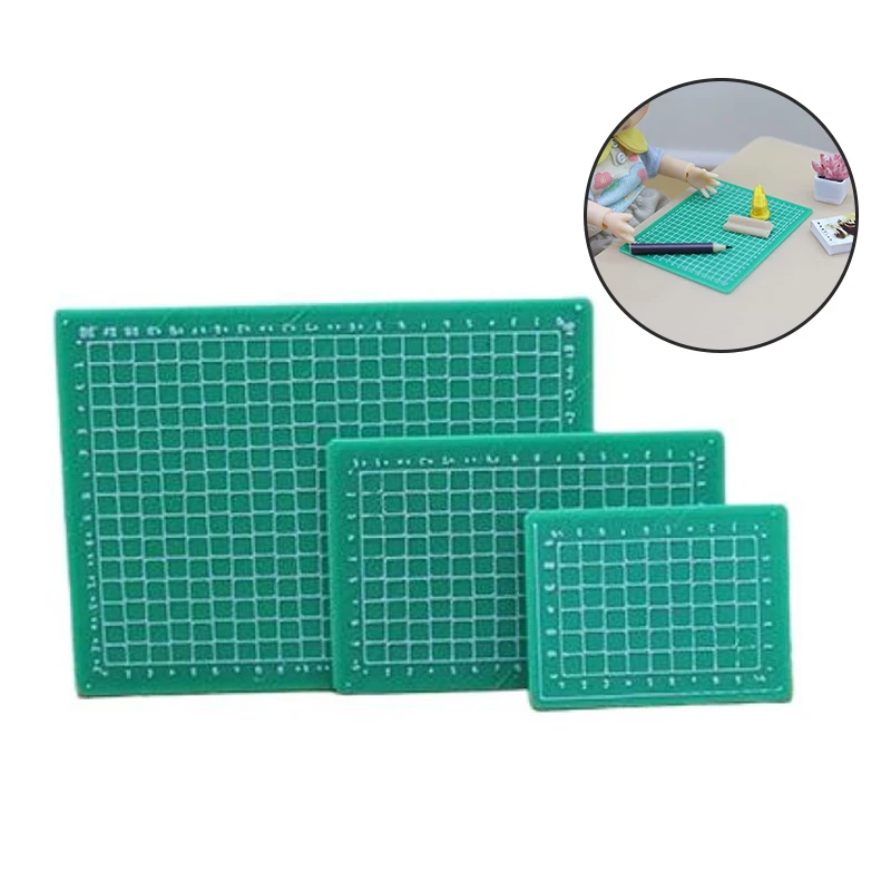 1Pcs Mini Simulation Plate Cutting Plate Model 1/12 Dollhouse Miniature Learn The Scene Accessories Doll Toys