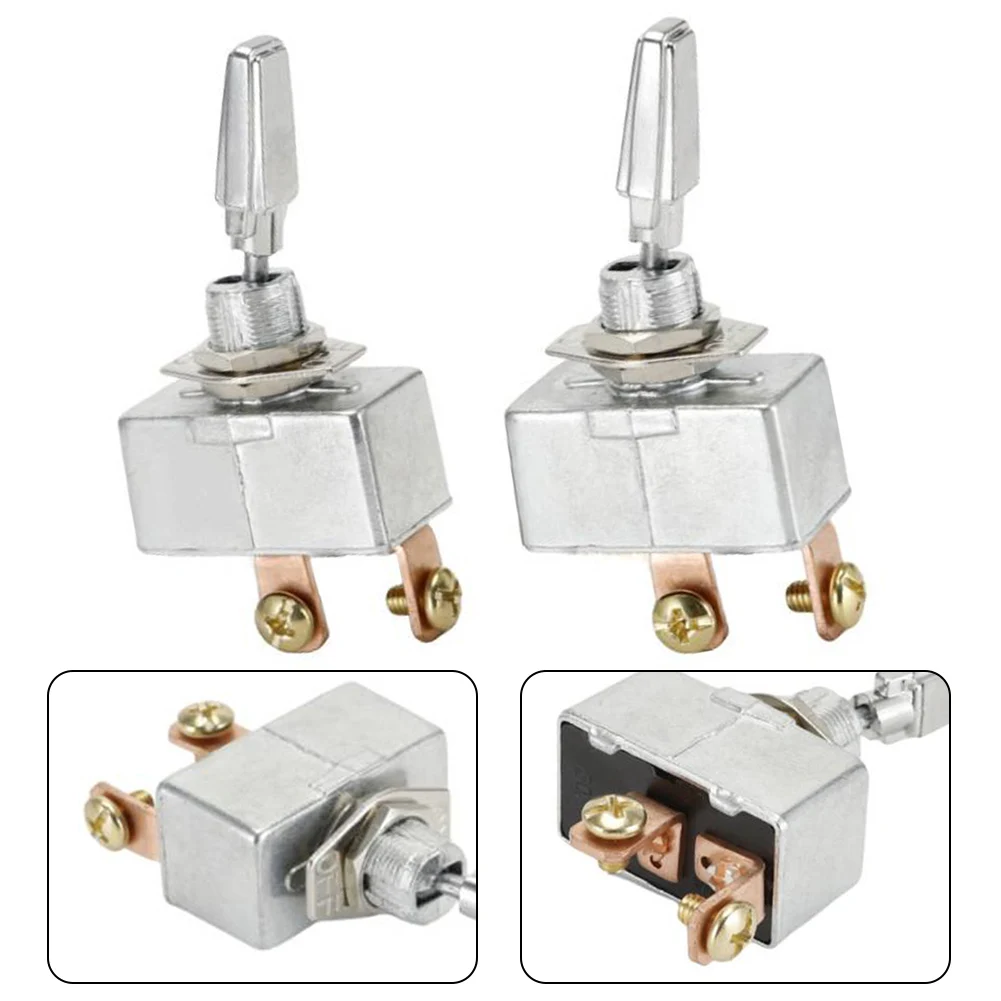

Heavy Duty SPST Rocker Toggle Switch Automotive Use Metal Design Suitable for Lights and Other Electrical Equipment