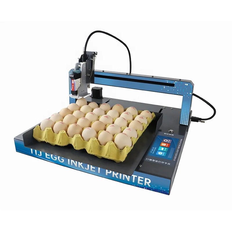 Small Full Plate Ink Jet Printing Expiry Date Thermal Inkjet Printer For Chicken Duck Egg