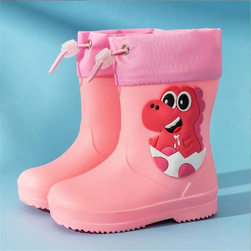 Bottes de pluie imperméables pour enfants, botte d'eau pour garçons et filles, botte de dessin animé pour enfants, mode