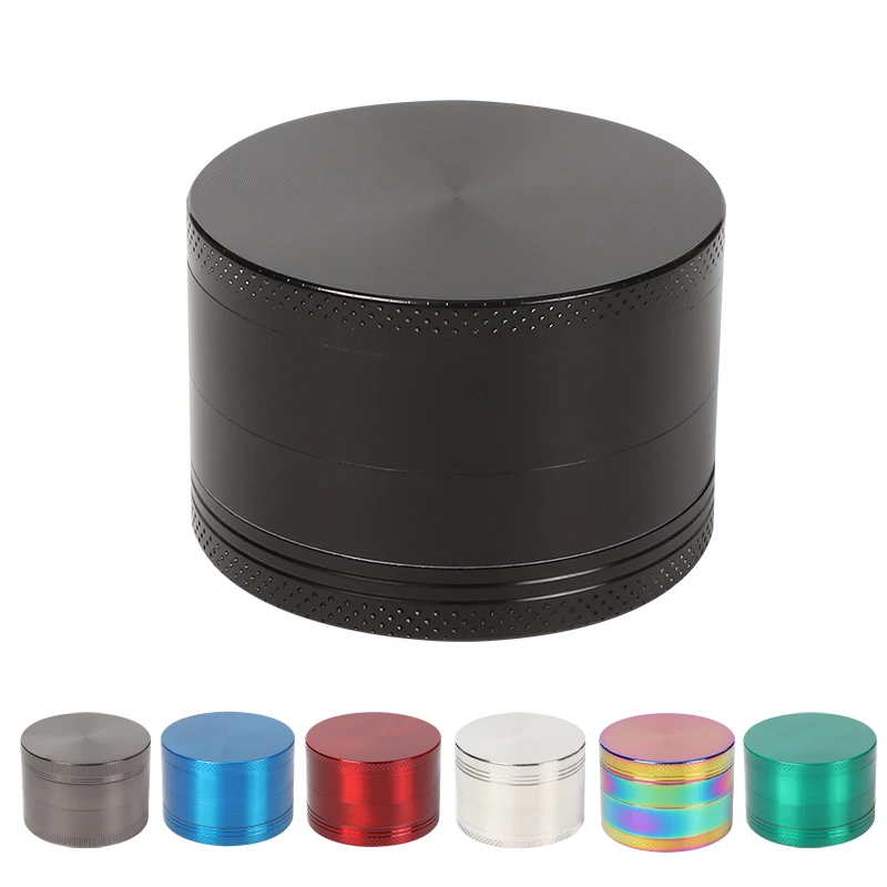 

4 Layers 40mm 50mm 63mm Hemp Pepper Pot Spice Mill Zinc Alloy Metal Dry Herb Smoke Cigarette Accessories Herbal Tobacco Grinder