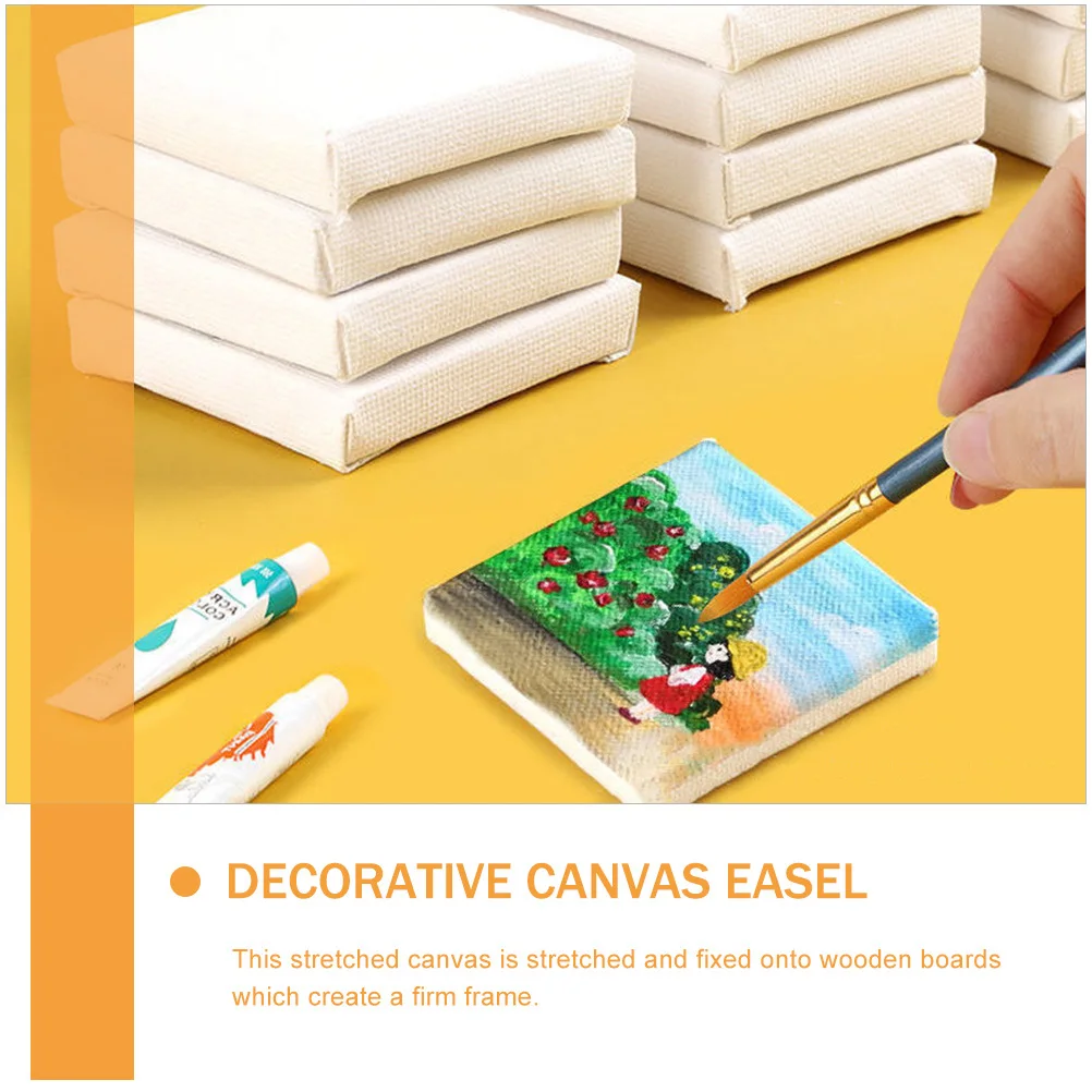 

2 set Crafted Diy Mini Canvases Multi-Function Canvas Easels Delicate Painting Panels For Oil Art Creative Projects Stretched