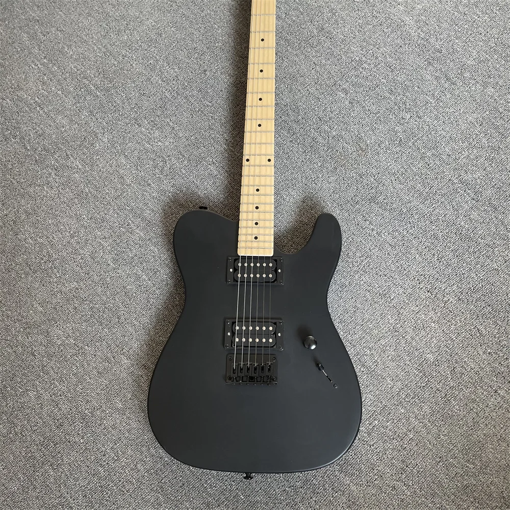 In stock Tele Electric Guitar Flat black TL Guitar Locking maple Fingerboard High Quality Factory Direct guitars guitarra