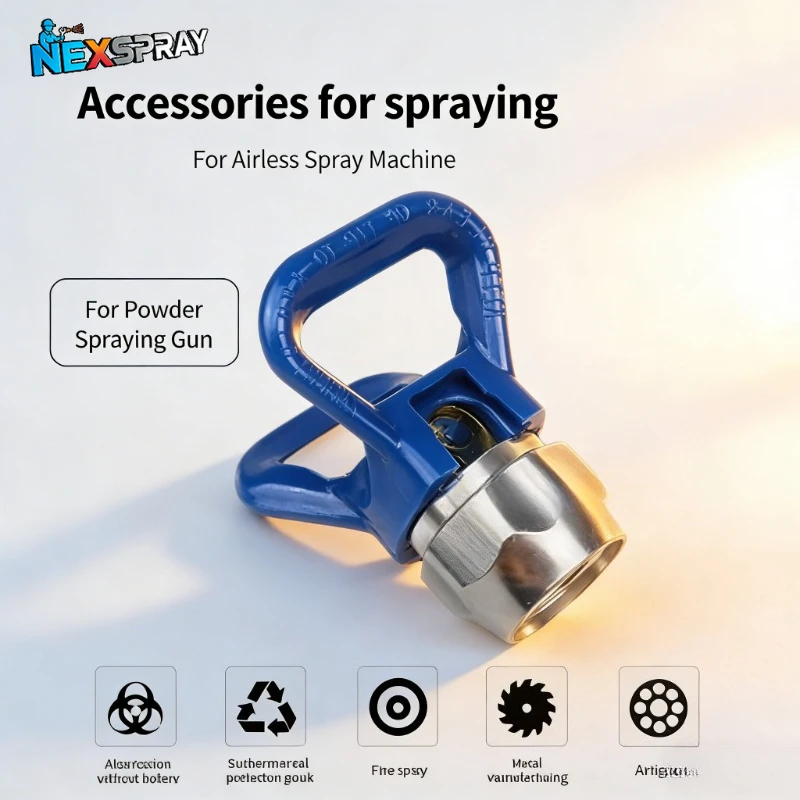 For Titan/Wagner Airless Paint Spray Gun Low Pressure Tips Sprayer Airbrush Tip Size 7/8N Nozzle Holder Suit for Base