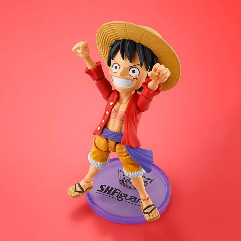 Bandai SHF S.H.Figuarts One Piece MONKEY.D.LUFFY Tamashii Web Shop Figure Finished Model Anime Action Toy Gifts for kids Soldier