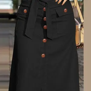 Zanzea Elegant Women Evangelical Cargo Skirts Falda Mujer Lady of the Office High Waist Skirts Summer 2024 Casual Buttons to Jugs 8 Main Sales Skirt Position - №1