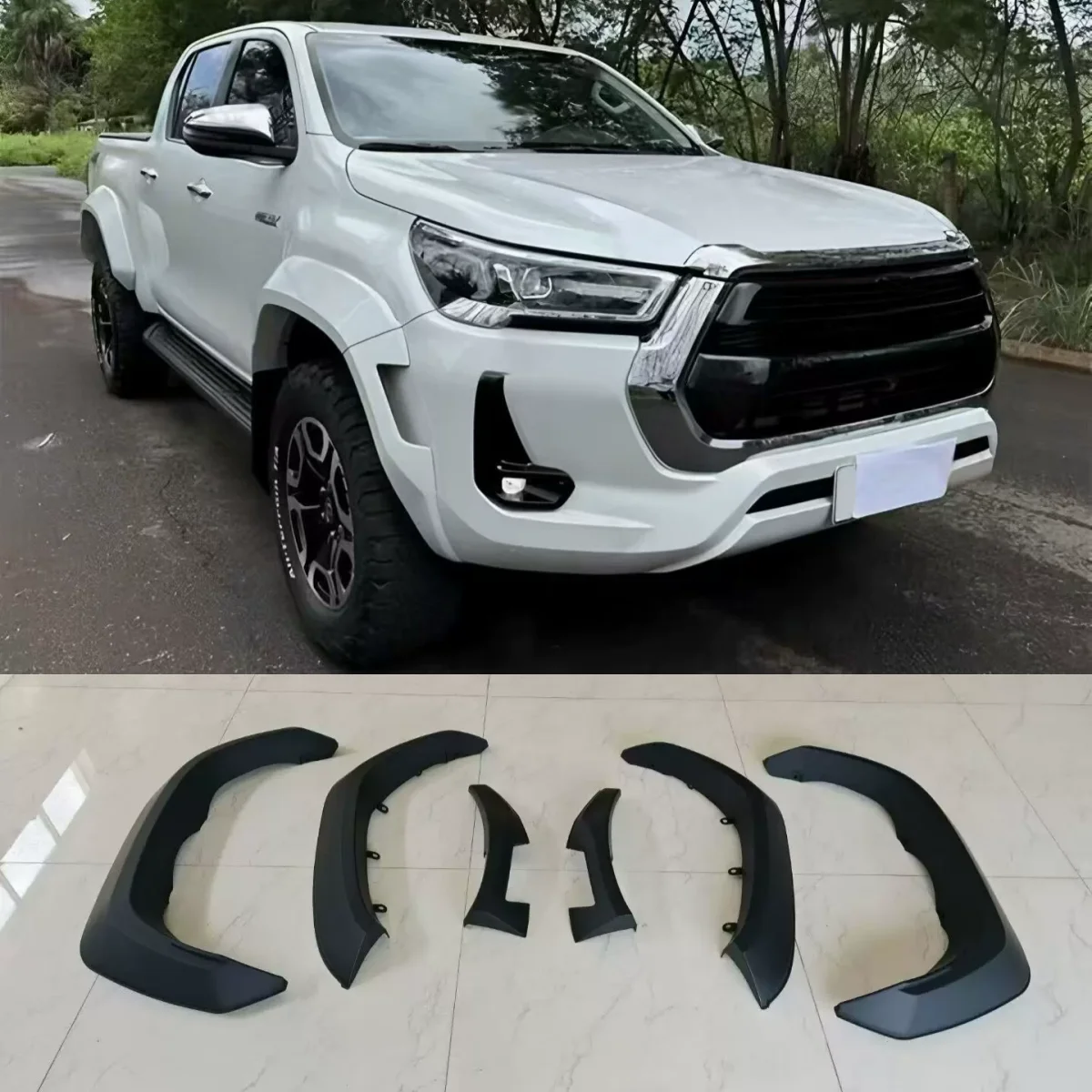 Car Fender Flares Arch Wheel Eyebrow for Toyota Revo 2021-2025 modified widen Protector mudguard