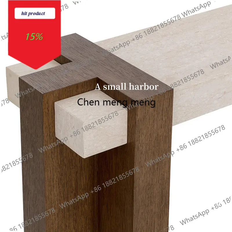 

M02 Modern minimalist marble entrance table rectangular high-end designer storage entrance table