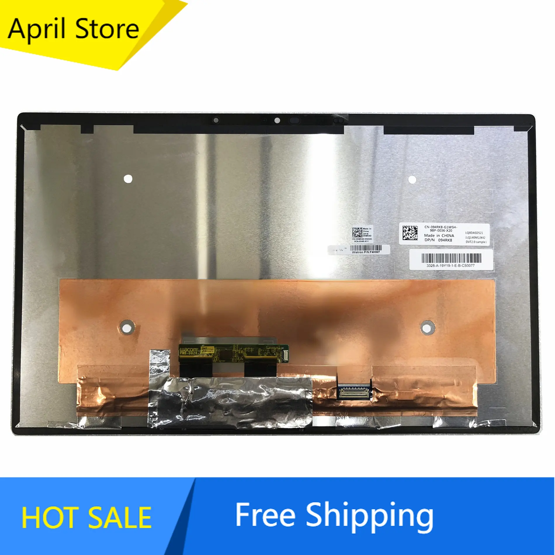 

LQ0DASD521 LQ140M1JX42 DVT2.0 14.0'' Laptop LCD LED Touch Screen Digitizer Assembly for DELL DP/N: 094RK8