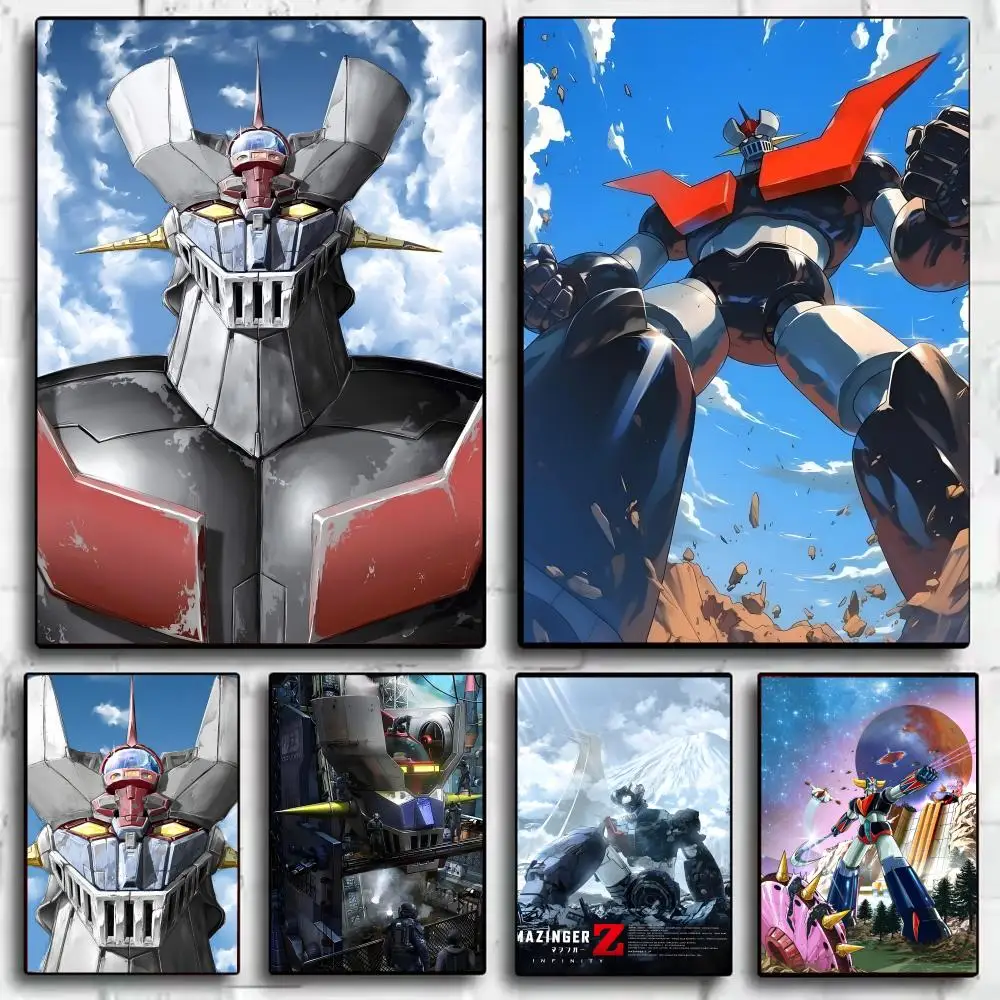 M-Mazinger Z Poster Stickers HD Waterproof Painting Wall Art for Bedroom Living Room Home Decor Decoration Gift