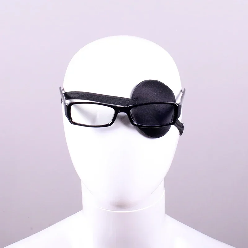 Anime Hanji Zoe Cosplay Glasses Eye Blindfold Prop Hanji Eyewear Black-rimmed Glasses Cosplay Accessories Daily Wear for Adult
