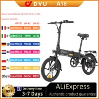 E-Bike DYU A16 E-bike  250W Motor 36V7.5Ah Battery City commuting Electric Bike 16'' Tire Fashion Version Adult Electric Bicycle