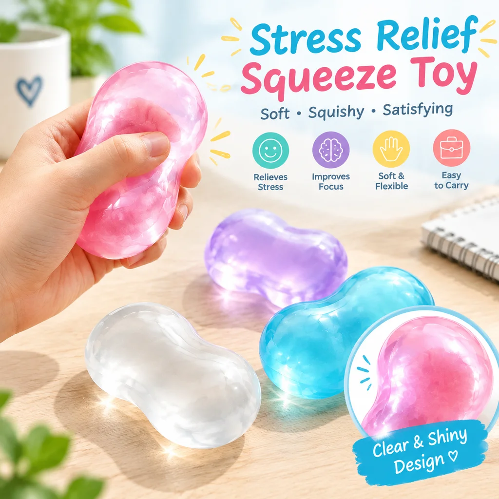 Squishy Toys Stress Relief Decompression Anti Anxiety Best Seller Transparent Series Moldable Coconut Oil Soap Vaseline Soap