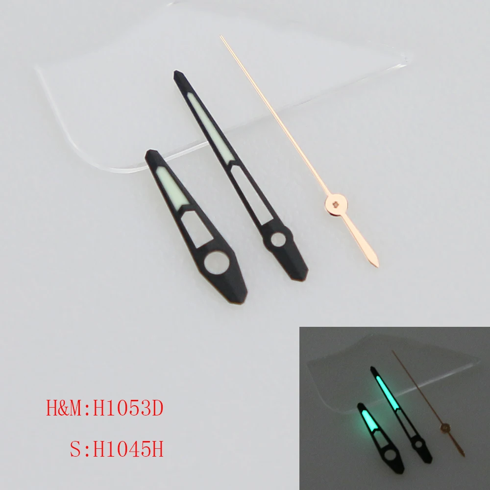 1053 Cut Face Super C3 Green Luminous  Fit NH34 35 36 38 70 Automatic Movement SKX007 Watch Hands