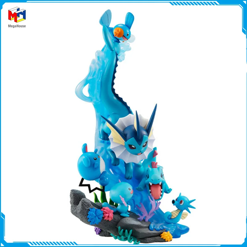 

In Stock Megahouse G.E.M.Series Pokémon Vaporeon New Original Anime Figure Model Toys for Boy Action Figures Collection Doll PVC