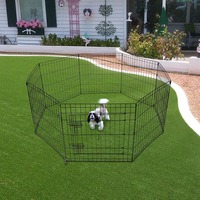 8 Panel Pet Dog Pen Puppy Playpen Foldable Rabbit Run Cat Duck Cage Fence Indoor/Outdoor