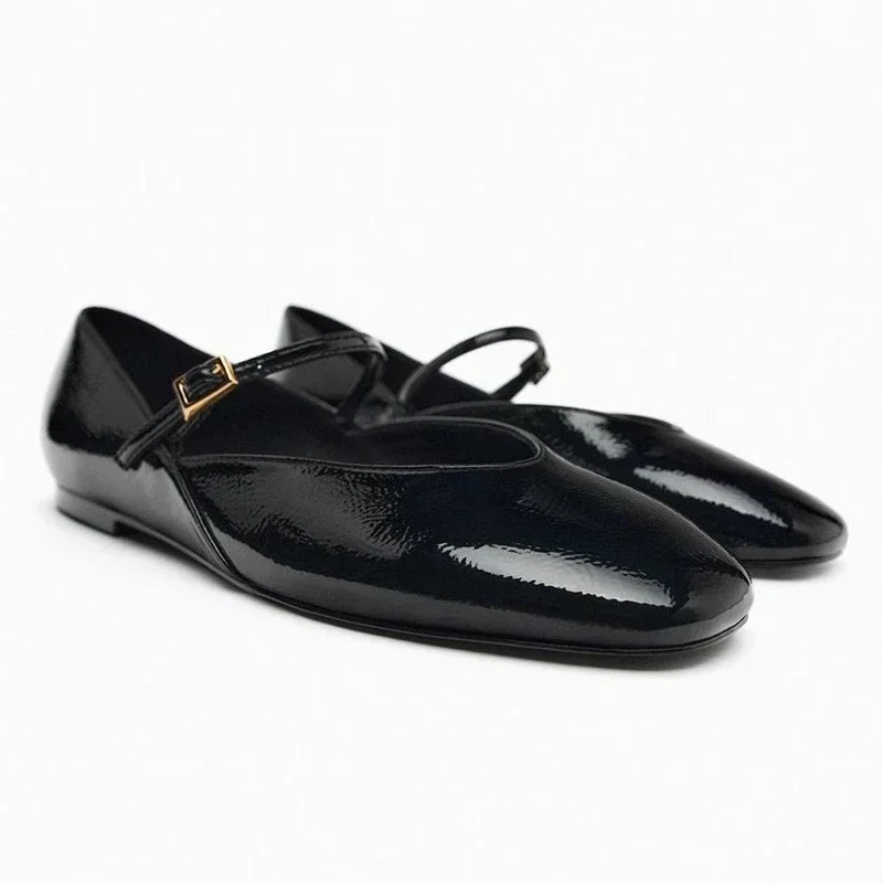 Shoes Women Ballet Flats Outdoor Baotou Mary Jane Shoes Breathable Loafers Shallow Sneakers Dress Flat Shoes Zapatos De Mujer