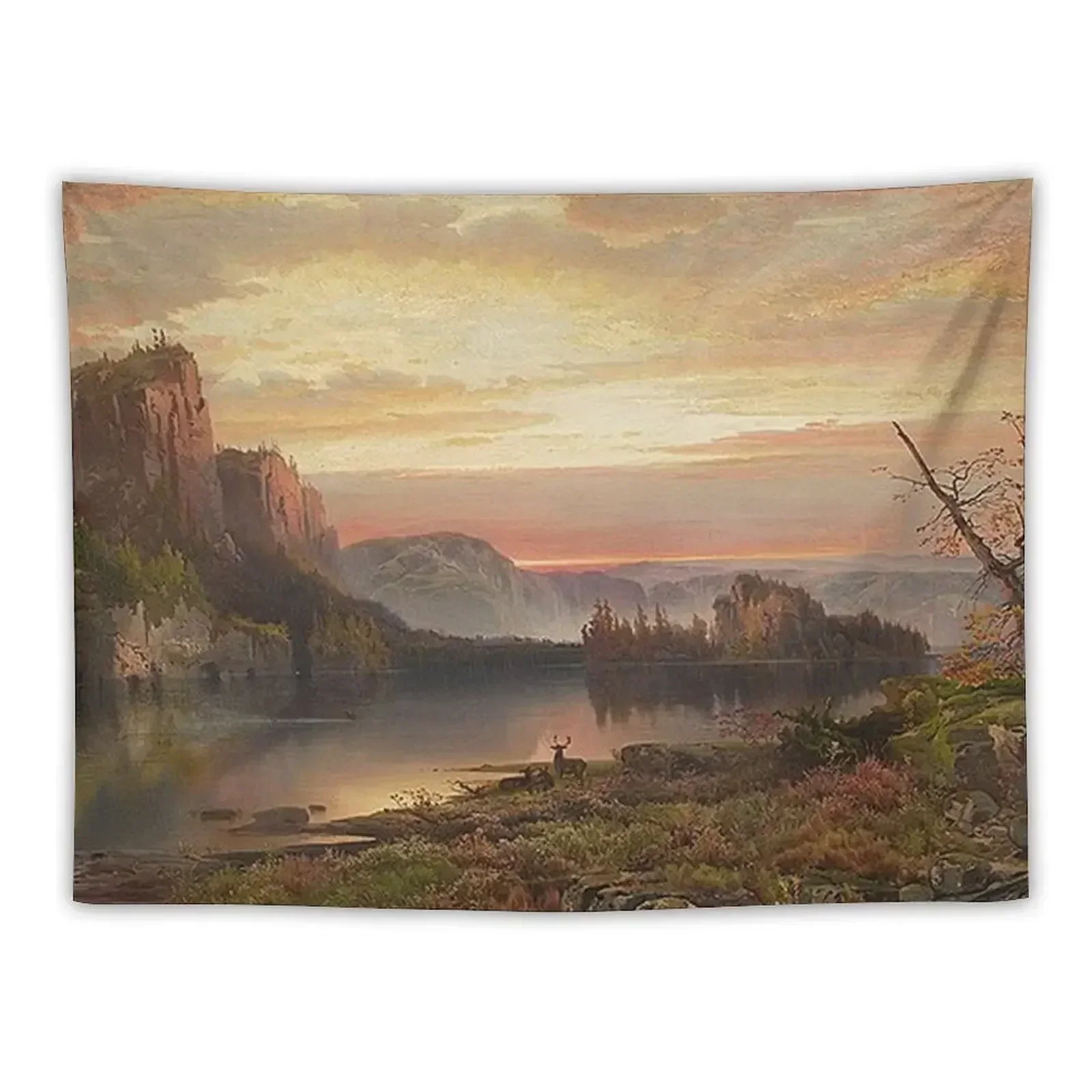 

The Shores of lake Superior Tapestry Wall Mural Wallpaper Bedroom Korean Room Decor Tapestry